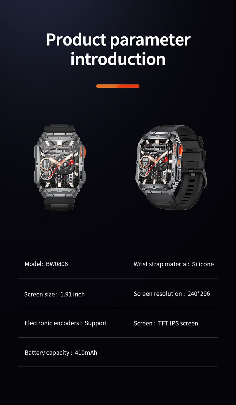 Montre connectée multifonction pour homme, étanche, Bluetooth, appels, pression artérielle, oxygène dans le sang_voghion.com