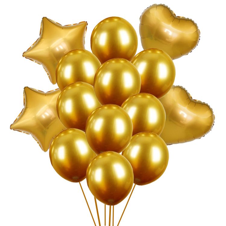 Set di palloncini coriandoli metallizzati da 18 pollici, palloncini in lattice cromati a specchio da 12 pollici per feste, matrimoni, compleanni_voghion.com