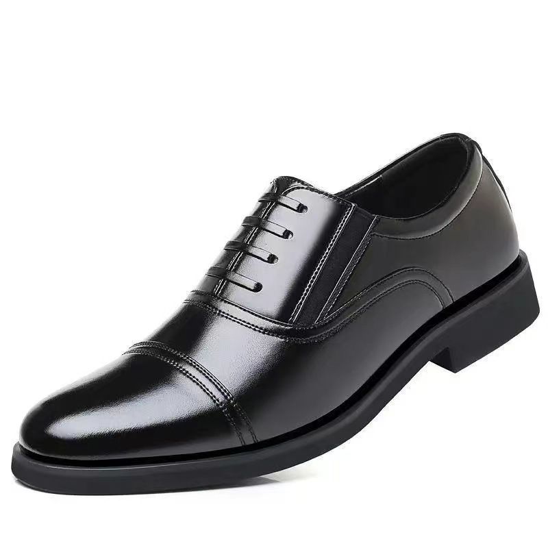 Unbeatable Quality Leather British Style Pointed Men's Leather Three Joint Autumn Fashion Trend Formal Wear Business Casual Shoes_voghion.com