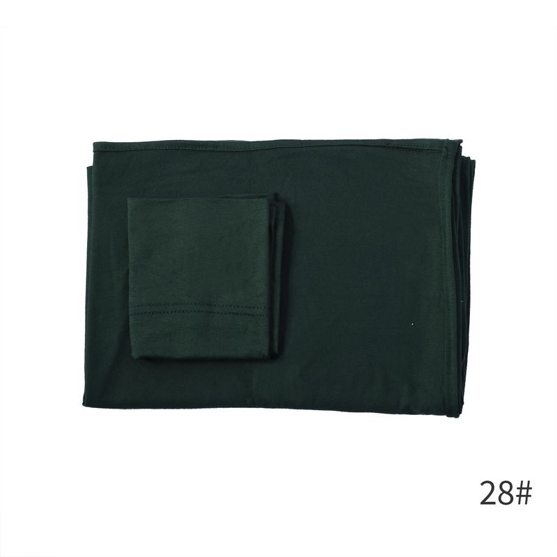 Pure Cotton Tube Hat & Modal Headscarf 2-Piece Set - Soft Breathable Base Hat With Long Scarf (Comfortable & Stylish, Women's Fashion Accessories)_voghion.com