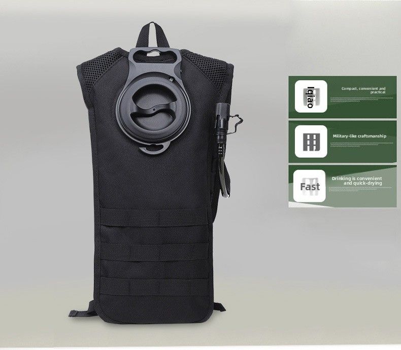 Bolsa táctica de hidratación para hombre, para viajes, ciclismo, senderismo, al aire libre, multifuncional, mochila con depósito de agua potable_voghion.com