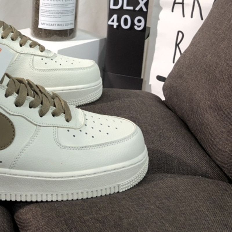 Nuove scarpe sportive casual da uomo e da donna Air New No.1 Low Cut originali, di marca Pure White, con marchio Co._voghion.com
