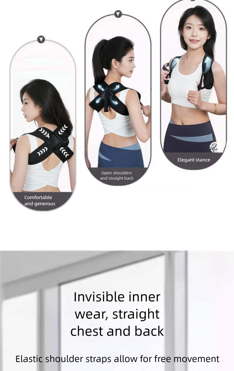 Straight Improve Back Hunchback Belt Special Artifact Unisex Open Shoulder Posture Correction_voghion.com