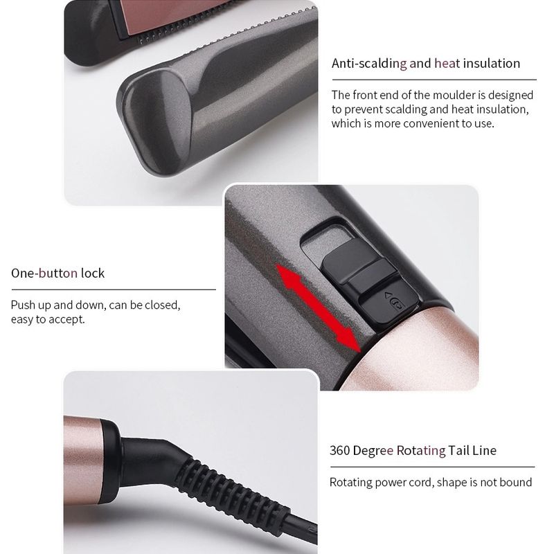 Neue elektrische Heizung automatische Spiral-Lockenstab zwei in einem Twist gerade Lockenstab Welle Schiene Curling gerade Dual-Zweck_voghion.com