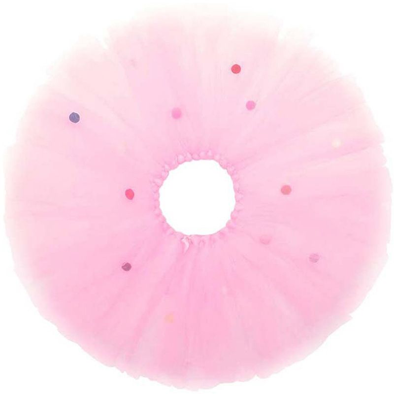 Chapeau d'anniversaire pour animaux de compagnie, jupe en gaze rose, collier à nœud papillon, décoration de fête pour chien femelle, ensemble de trois pièces_voghion.com