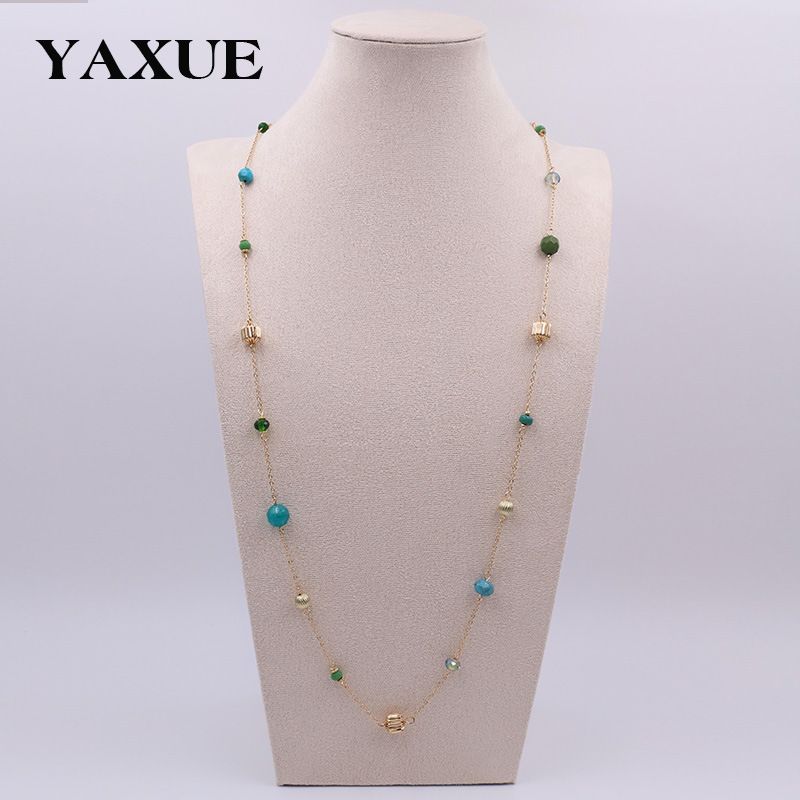 Fashionable Stylish Long Necklace For Women With Unique Design And Versatile Appeal_voghion.com