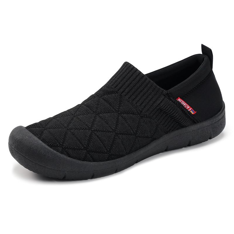 Vielseitige Damenschuhe für den Sommer, neue, bequeme Einzelschuhe mit flachem Boden und einem Fuß, Mamas Schuhe, weiche Sohle, alte Peking-Stoffschuhe_voghion.com
