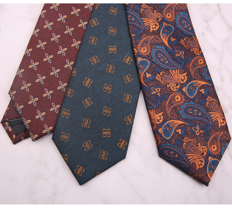 Tie Men's Formal Business Handmade 8CM Red Navy Trendy New Pattern Suit Store Accessories Wedding Groom Photography_voghion.com