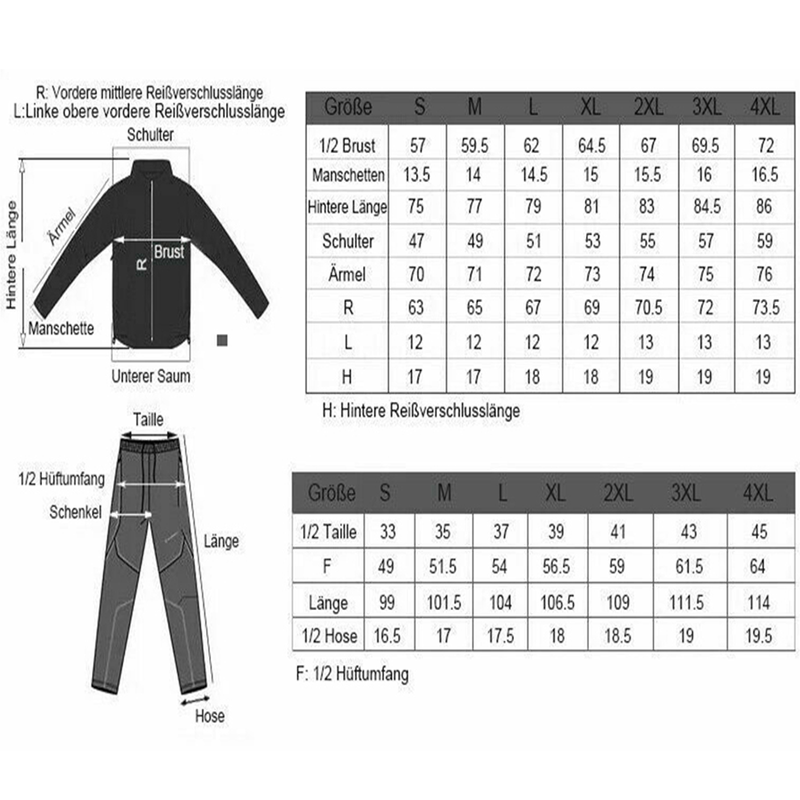 Giacca da ciclismo ROCKBROS invernale tuta giacca pantaloni sport caldo taglia europea M-4XL_voghion.com