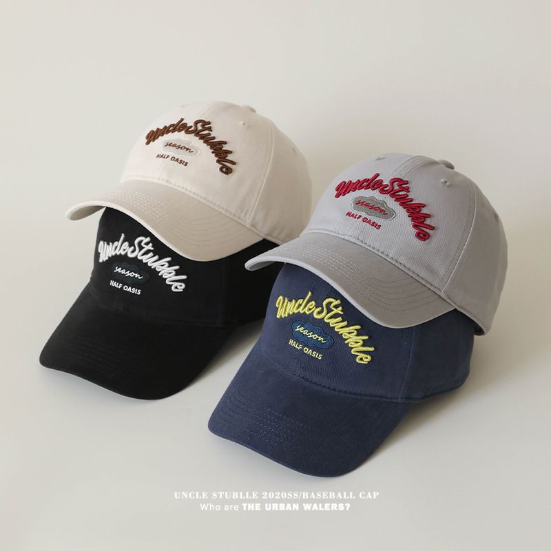 Șapcă de baseball cu design original, stil coreean, cu bor larg, față care arată fața mică, șapcă cu cioc de rață, cuplu, modă, toate potrivirile, pălărie de soare_voghion.com