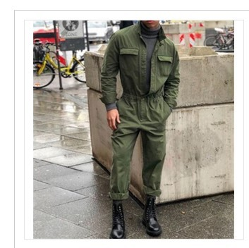Winter neue lässige mode für männer einfarbig top lange ärmel + lose hosen stehkragen kleidung casual anzug_voghion.com