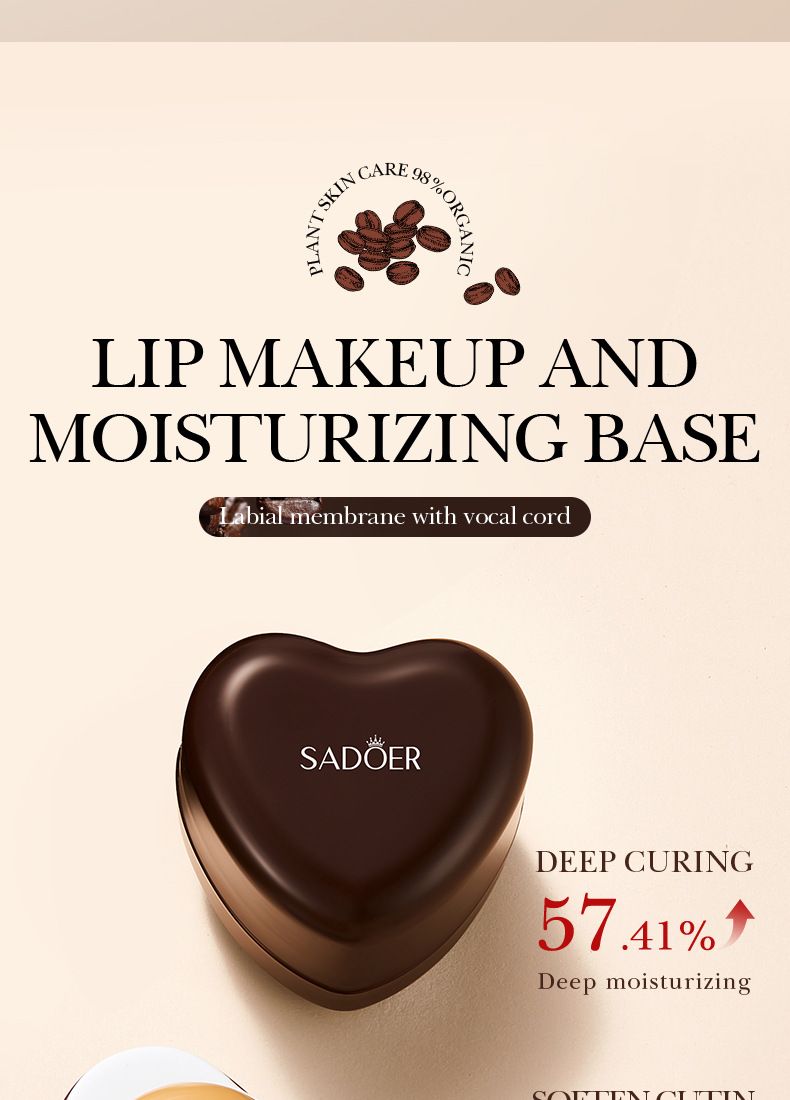 SADOER Coffee Moisturizing Lip Mask (New) 5.8g Care Lip Fading Lip Pattern Moisturizing Moisturizing Lip Mask_voghion.com