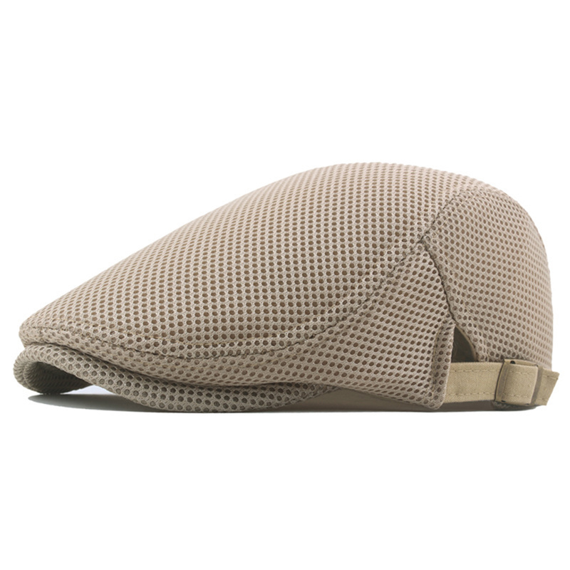 XinWq Conveniente Hombres Sombrero Regalos perfectos Poliéster Hueco Lavable Hombres Boina Gorra para diario_voghion.com