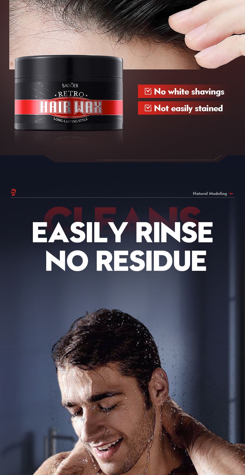 Full English Men's Wax SADOER Starker Halt Styling Natürlicher Volumengebender Haarton_voghion.com