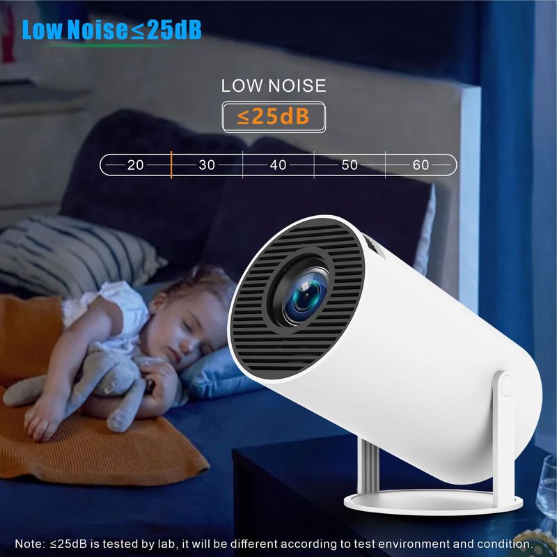 HY300Pro Projector, 1080P Full HD Supported Home Theater Projector With Allwinner H713 Chip, Mini Portable Outdoor Movie Projector For Bedroom Wall St_voghion.com