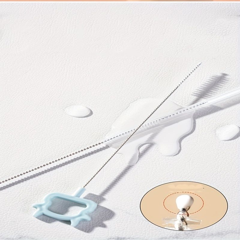 Set portatile 6 in 1 per la pulizia dei biberon con scolapiatti, 2 spazzole in silicone per biberon, spazzola con cannuccia, spazzola per capezzoli e scatola portaoggetti_voghion.com