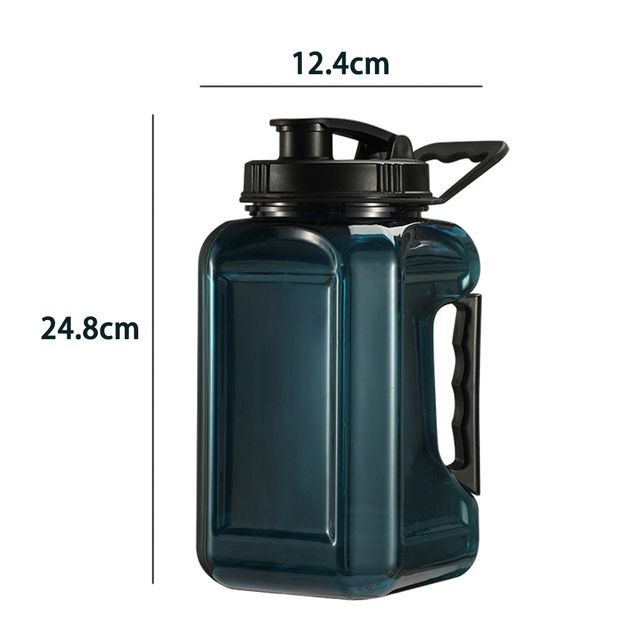 Waterfles 2 liter voor mannen Buitenreizen Sporten GYM BPA-vrij Draagbaar Lekvrij Waterkoker Plastic Grote Capaciteit Waterflessen_voghion.com