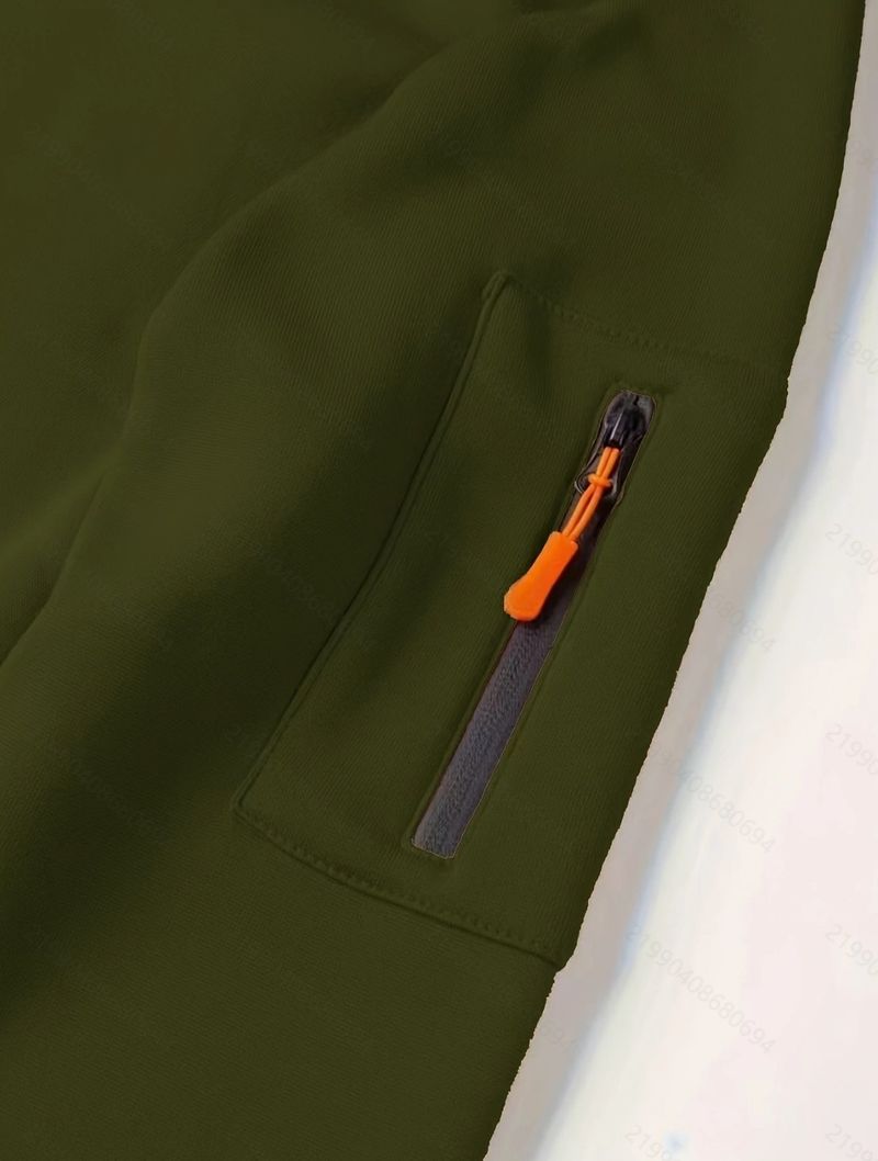 Loose Large Size Men's Trendy Innovative Multi Pocket Zipper Cardigan Sweatshirt Jacket Hoodie_voghion.com