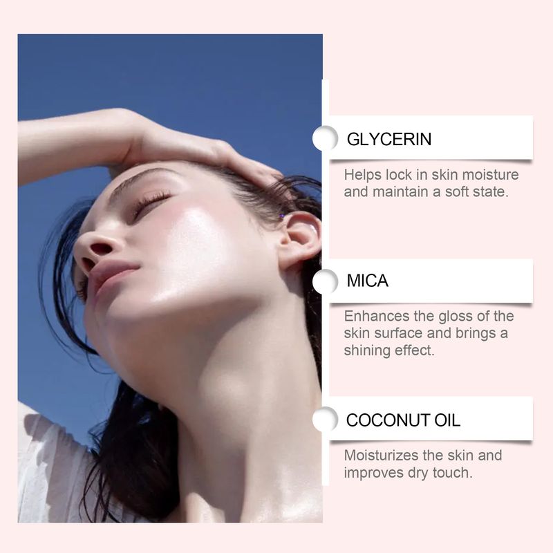 Zephoco Rose Gold Coconut Shimmer Summer Protective Moisturizing Glossy Non-Sticky Body Oil_voghion.com