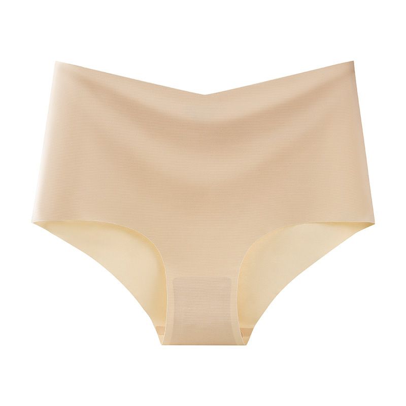 2025d Waist Plus Size Panties Half Coverage High Split Sexy Ice Silk Seamless Women's Briefs Comfortable Breathable_voghion.com
