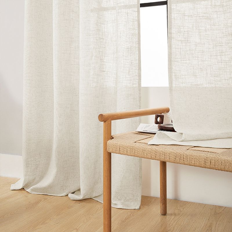 Kodumööbel marli kardinad, linane lõng, varraste stantsimine, lühikesed kardinad, kardinad_voghion.com