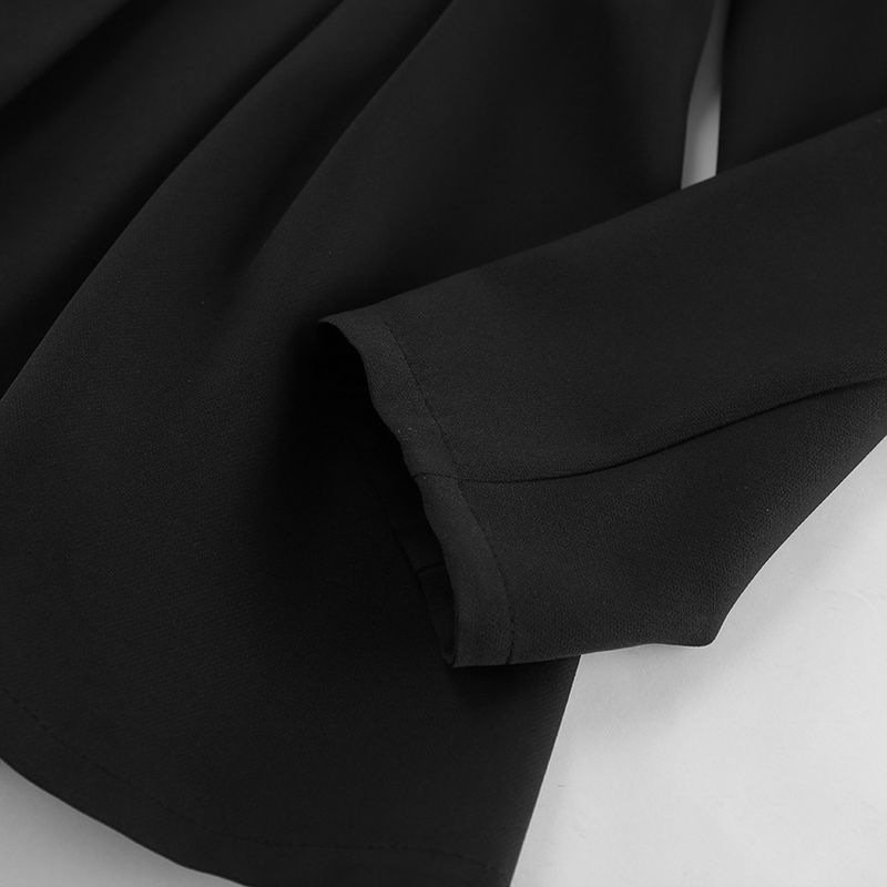Elegante blazer da pendolare con scollo a V e cintura in vita, vestibilità slim fit, autunno 2025, per donna_voghion.com