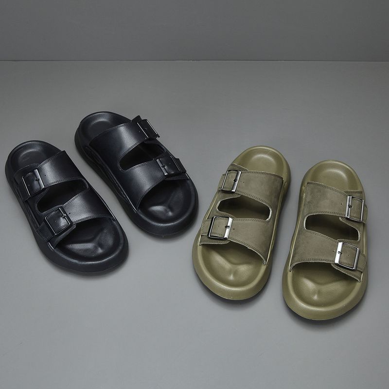 Unschlagbare Qualität 【 Preiskontrolle 】 Herren Echtleder Sommer Casual Vielseitige Britische Trendschuhe Atmungsaktive Hausschuhe Für Männer_voghion.com