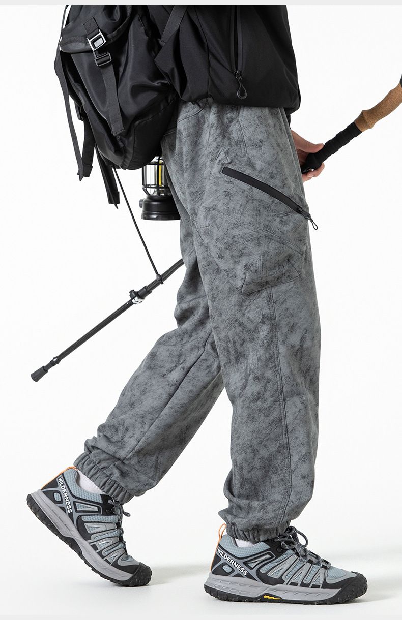 Trendy American Camouflage Work For Men, 2024 Autumn/Winter New Collection, Thickened Leg Tight Charge Pants, Outdoor_voghion.com