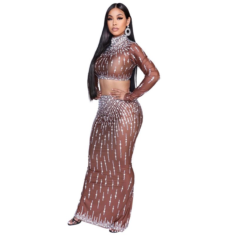 Trägerloses Crop-Top & Weite Hose Set - Elegantes Zweiteiler-Outfit für Damen_voghion.com