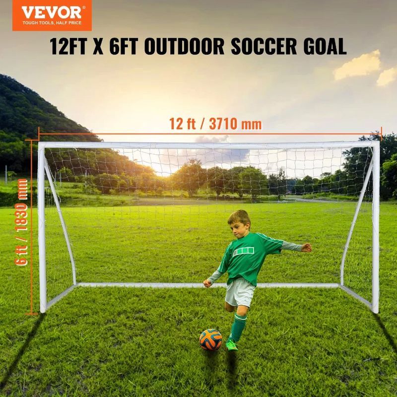 Porta da calcio per allenamento 12x6, rete da calcio, rete da calcio per adulti, rete da calcio da cortile, grande, portatile, per giovani, set da calcio_voghion.com