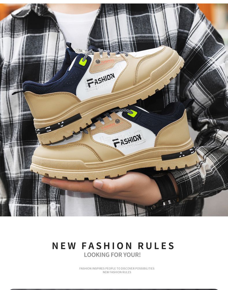 Version coréenne de chaussures pour hommes polyvalentes, décontractées, nouvelles, respirantes et confortables, chaussures simples à la mode et tendance_voghion.com