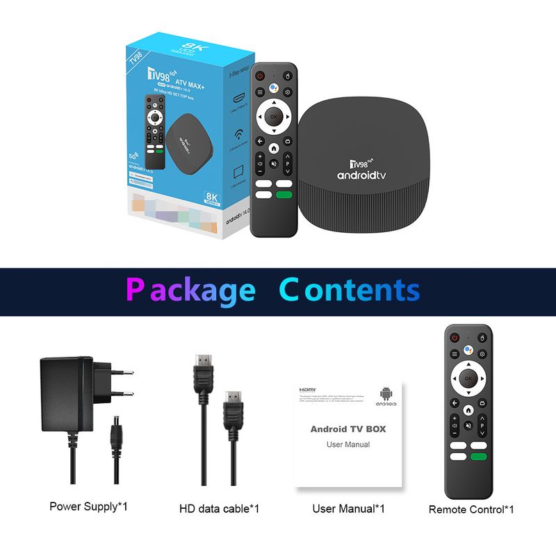 TV98 ATV MAX+ Set-Top Allwinner H313 Android 14 8K BOX Bluetooth TV Box_voghion.com