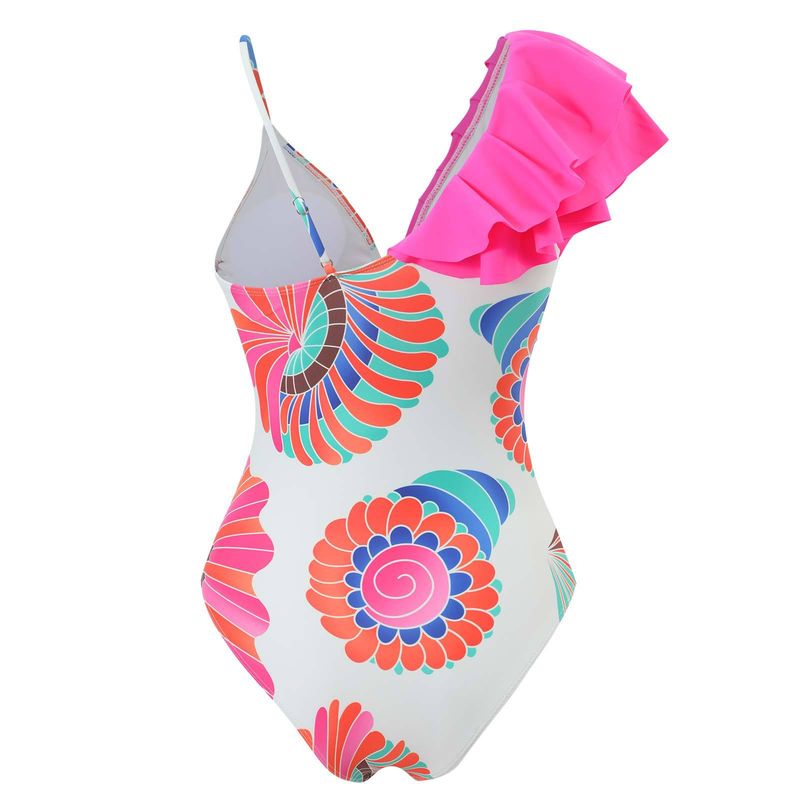 Women's Strap Bodysuit Chiffon Skirt Sunscreen Swimsuit_voghion.com