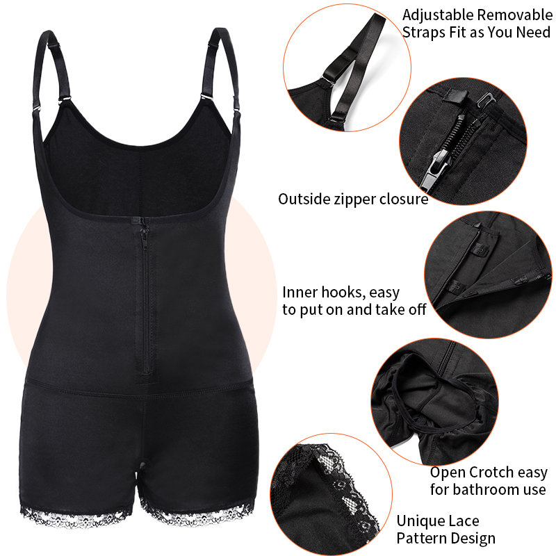 Body Women Full Shaper Open-Bust Underwear Waist Trainer Corset Tummy Control Panties Seamless Slimming Bodysu su_voghion.com