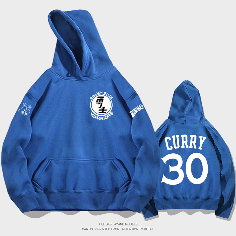 Y Jinzhou Curry Hoodie Autumn Fashion Brand Loose Shoulder Sleeve Clothing Youth Student Coat_voghion.com