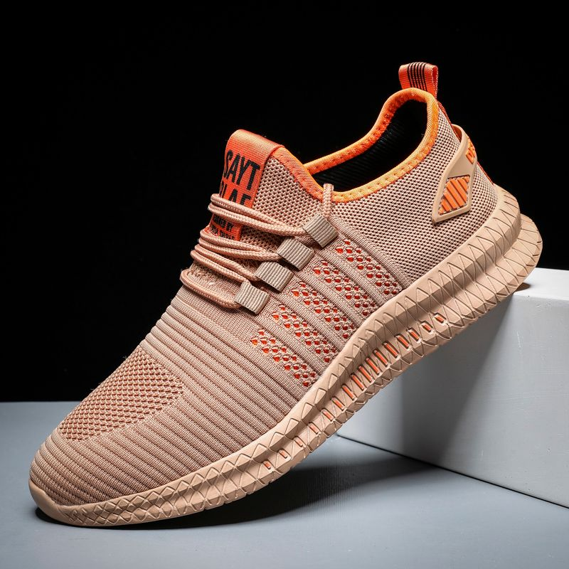 Sneakers Shoes for Men Lightweight Breathable Running Walking Male Footwear Soft Sole Lace-up Scarpe Uomo_voghion.com