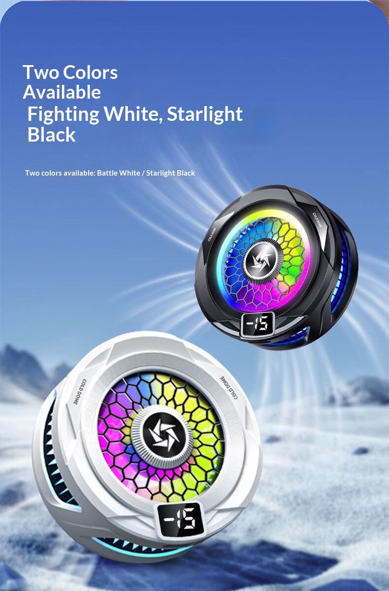 Digitex True Ice Magnetic Semiconductor Phone Cooler SL25 Temperature Control Live Streaming Digital Display Air Cooling_voghion.com