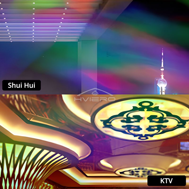 Galaxy Night Light Projector USB Table Lamps Gaming Room Home Theater Ceiling Wedding Decoration Halloween Rotates Automatically_voghion.com