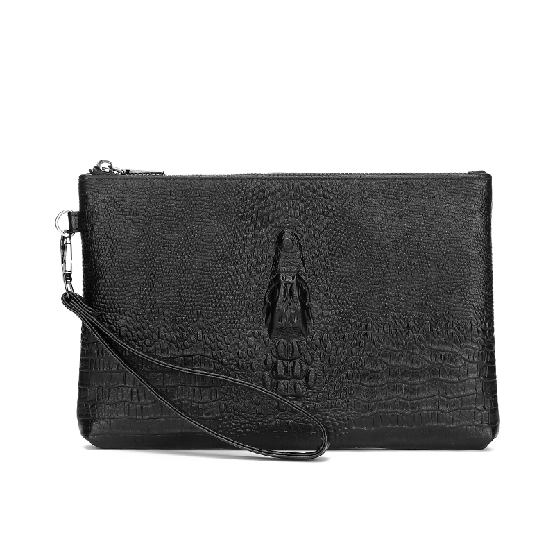 Porta carte da uomo in morbida pelle di mucca alla moda Borsa da uomo in vera pelle per soldi Pochette da uomo d'affari di alta qualità_voghion.com
