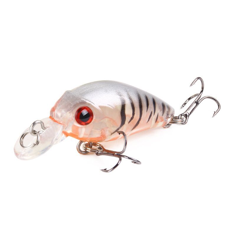 Isca artificial Rock Fat Man Fish Bait 4,5 cm/3,8 g Isca flutuante rígida Isca de simulação Produtos de pesca_voghion.com