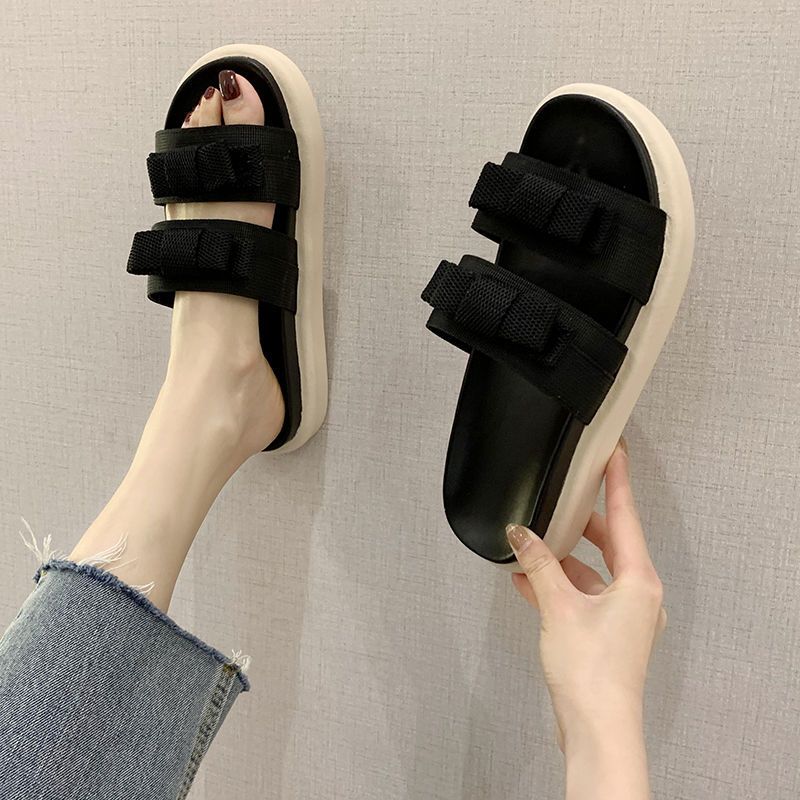 Unschlagbare Qualität Dicken Sohlen Sandalen Für Outdoor Tragen 2023 Neue Sommer Mode Vielseitig Internet Promi Ins Trendy frauen Hausschuhe_voghion.com