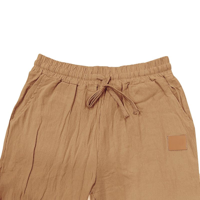 Men's Linen Drawstring Pants – Lightweight Beach & Casual Trousers With Adjustable Waist (8 Colors, S-XXXL)_voghion.com