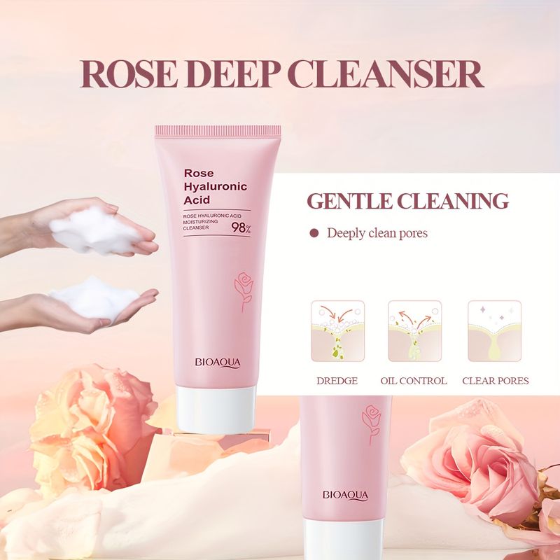 Set idratante per la cura della pelle, 6 pezzi, all'acido ialuronico alla rosa_voghion.com