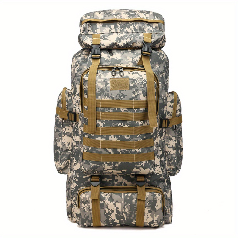 Mochila impermeável tática externa 80L para acampamento, caminhada, mochila, caça_voghion.com