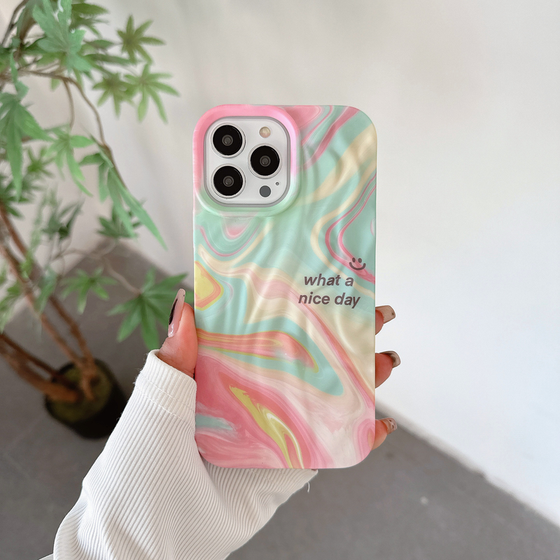 Mobiltelefon tok maszatolós sorozatú vízmatricák, iPhone 15-höz, Apple 14Promax Skin Feel 13-hoz, határokon átnyúló nagykereskedelem_voghion.com
