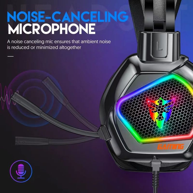 G601 Gaming-oortelefoons Internetcafé gaming USB-headset voor pc-computer Gaming-headset_voghion.com