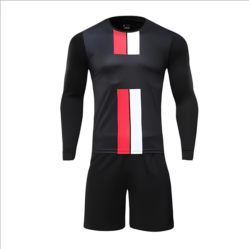 2425 Langarm-Fußballset für Erwachsene und Kinder, Sport-Fußballtrikot, Trainingskleidung_voghion.com