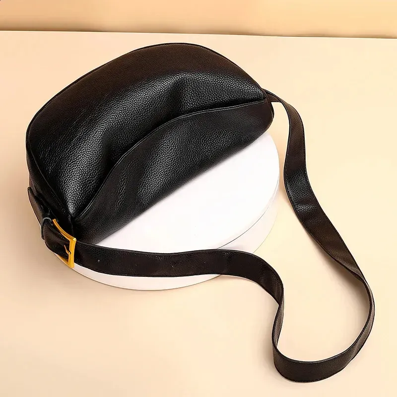 Borsa a mano da donna in vera pelle al 100%, tracolla larga, borsa a tracolla da donna di alta qualità, 240828_voghion.com