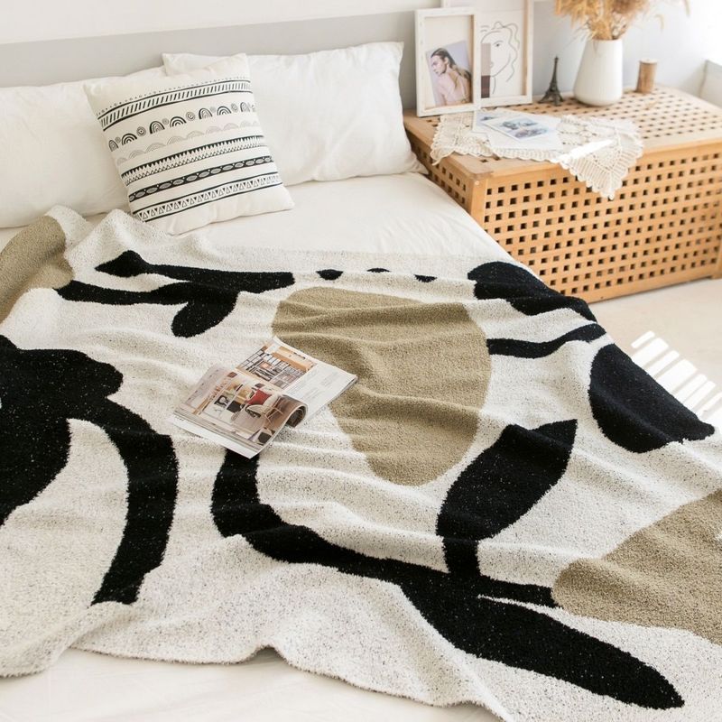 Half-Pile Knit Office Sofa Nap Blanket 2025 New Arrival_voghion.com