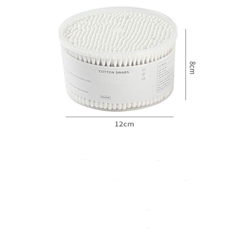 1 Box of double round tip cotton swabs Disposable cotton swabs Ear swabs Baby swabs Makeup remover Clean swabs Cotton swabs_voghion.com